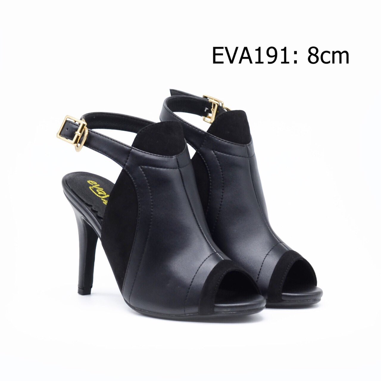 Giày cao gót nữ kiểu boots EVA191 thiết kế quai hậu cao 8cm